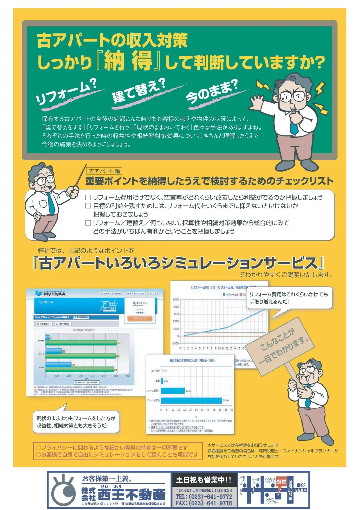 古アパートの収入対策しっかり「納得」して判断していますか？