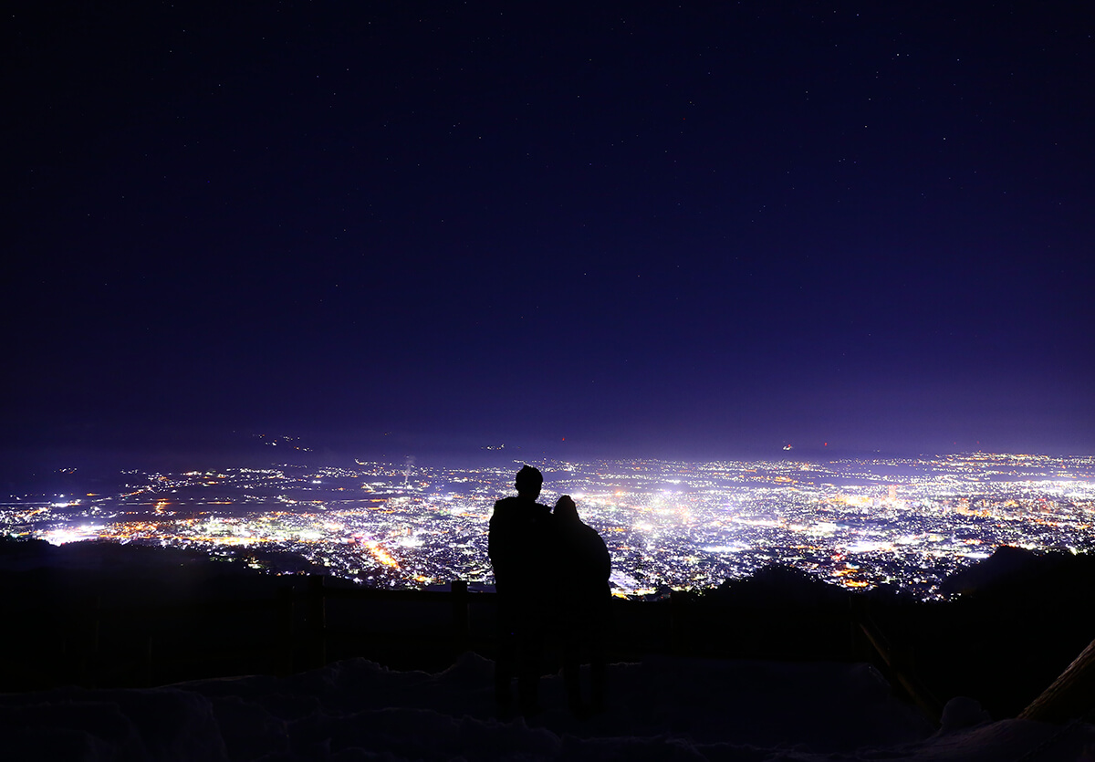 西蔵王からの夜景