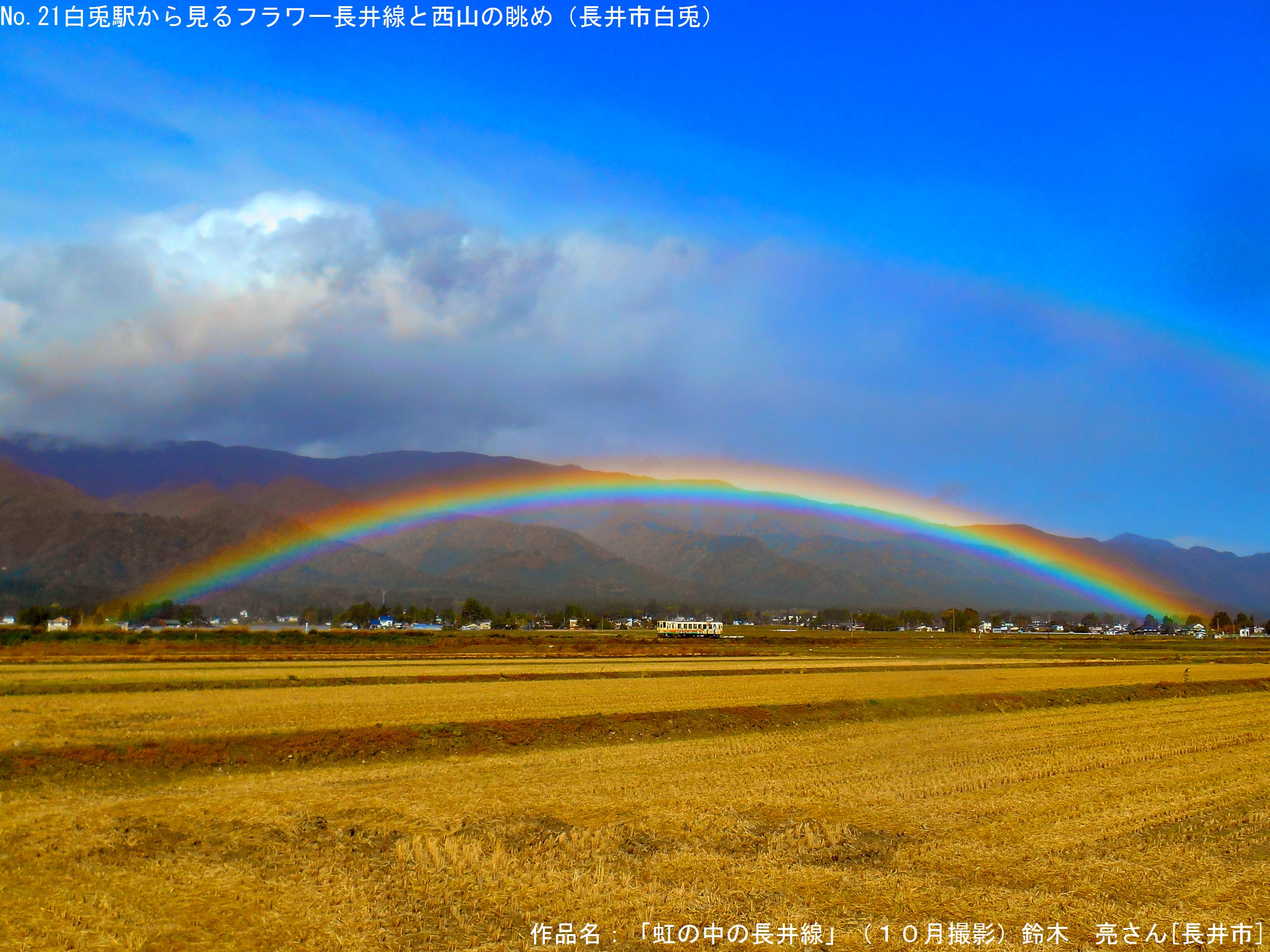 虹の中の長井線